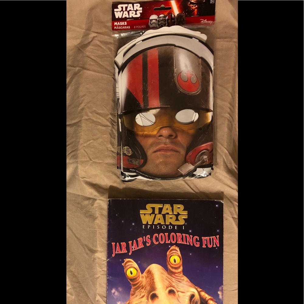 Disney Star Wars Masks (16) & Coloring Book